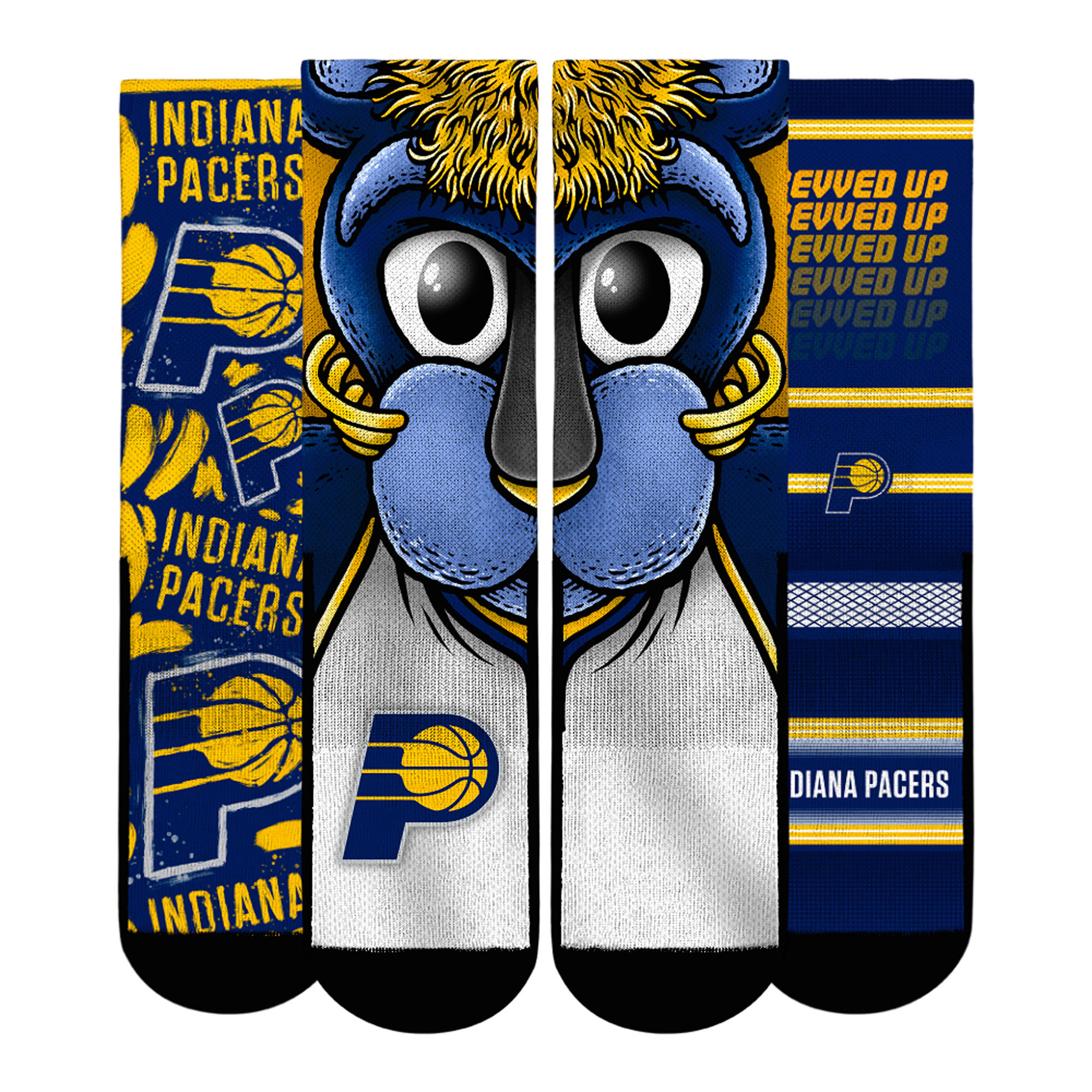 Unisex Rock Em  Navy Indiana Pacers Fan Favorites Three-Pack Crew Socks Set
