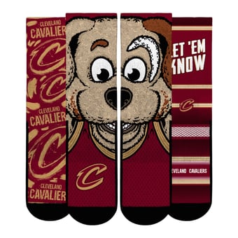 Youth Rock Em  Red Cleveland Cavaliers Fan Favorites Three-Pack Crew Socks Set