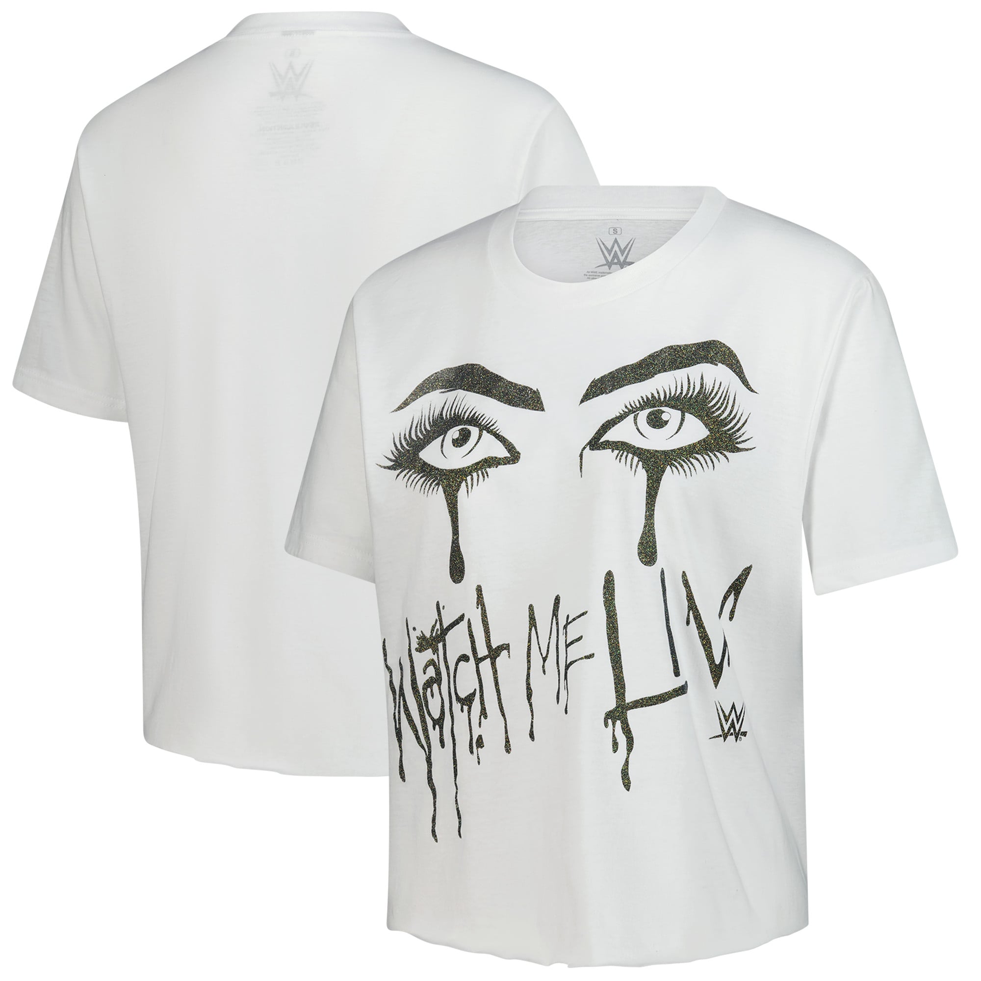 Women's Ripple Junction White Liv Morgan "Liv Eyes" Crop T-Shirt