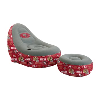Pegasus San Francisco 49ers Tonal Logo Inflatable Chair & Ottoman