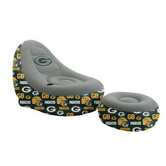 Pegasus Green Bay Packers Tonal Logo Inflatable Chair & Ottoman