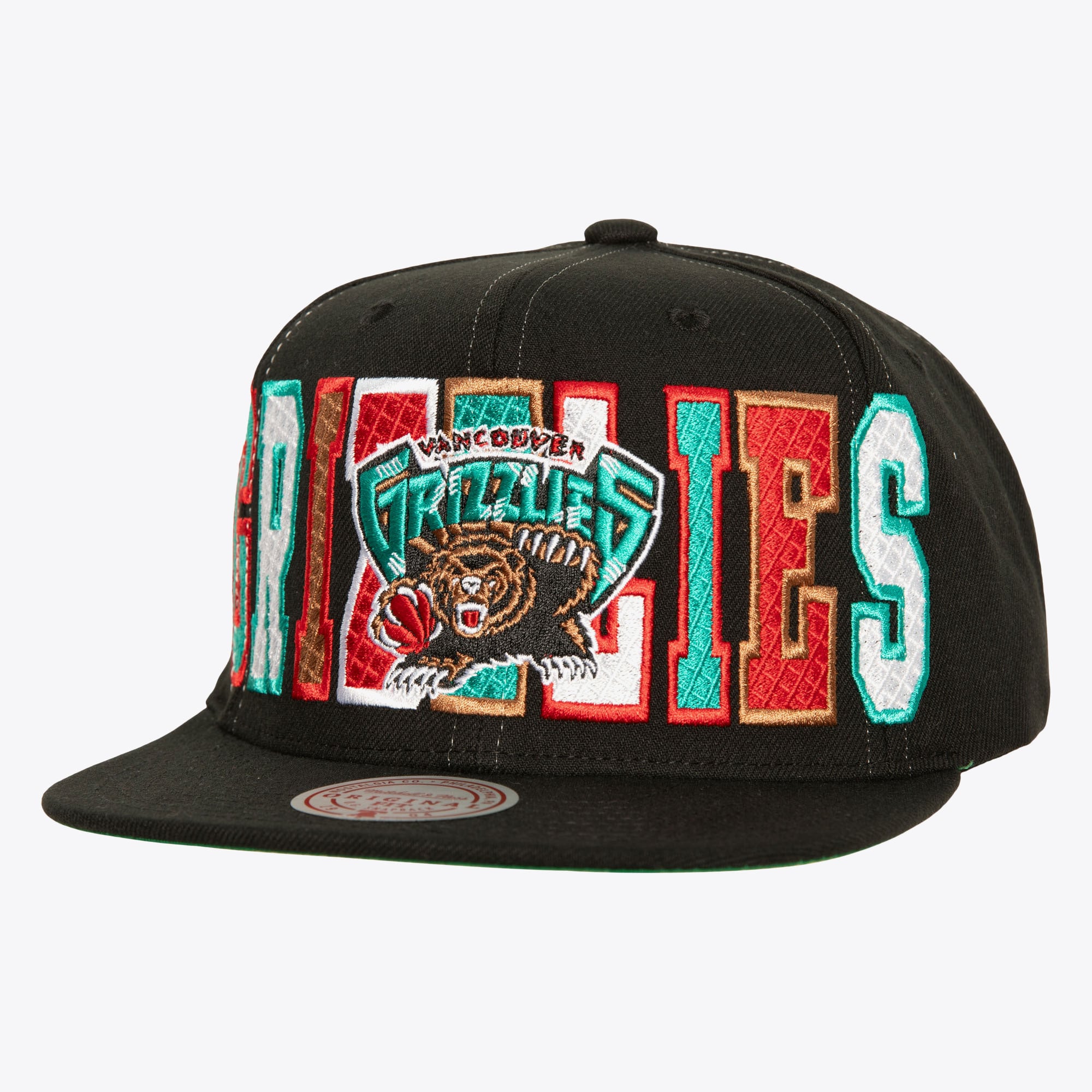 Vancouver Grizzlies Mitchell & Ness Varsity Bust Snapback-Kappe