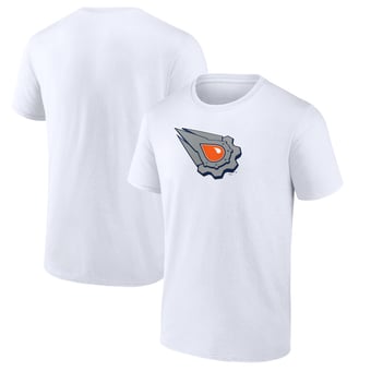 Men's  White Edmonton Oilers Primary Logo T-Shirt