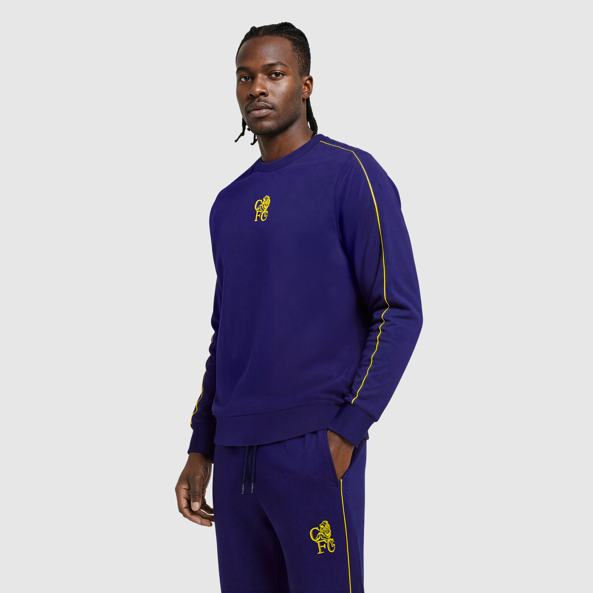 Sweat-shirt Chelsea Retro Crest - Bleu marine