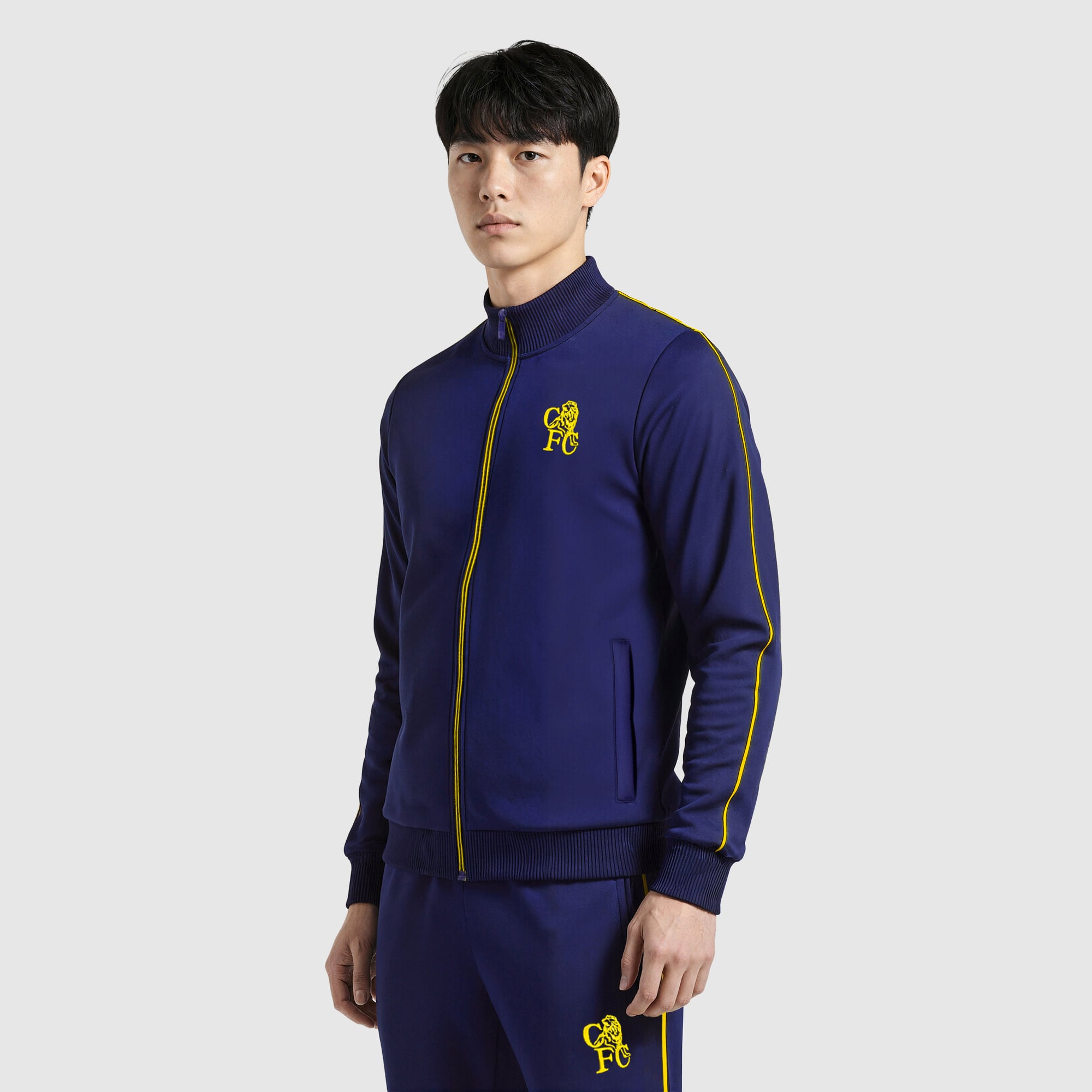 Veste de survêtement Chelsea Retro Crest - Bleu marine