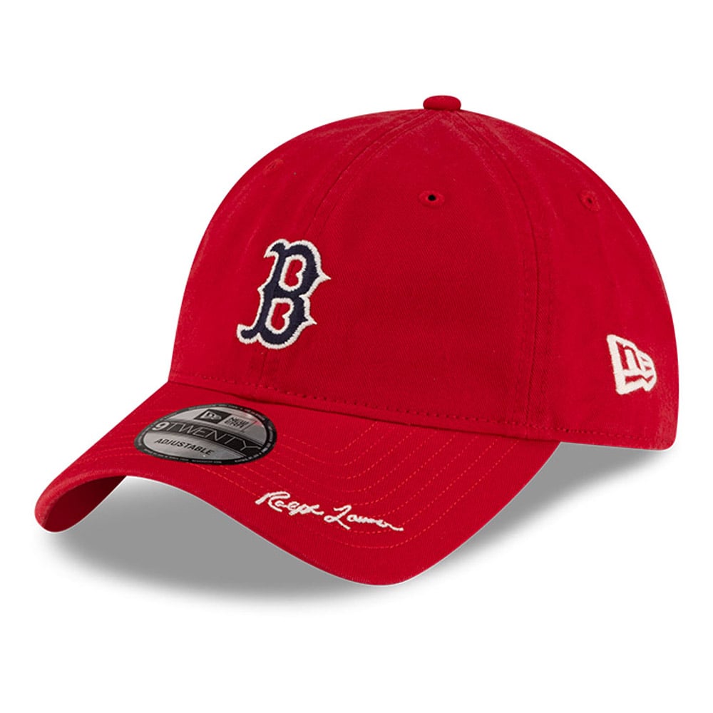 Men's New Era x Ralph Lauren Red Boston Red Sox 9TWENTY Adjustable Hat