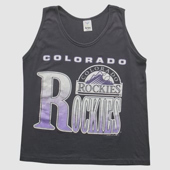 Colorado Rockies Artex 1991 Tank - Black - S By Fanatics Real Vintage
