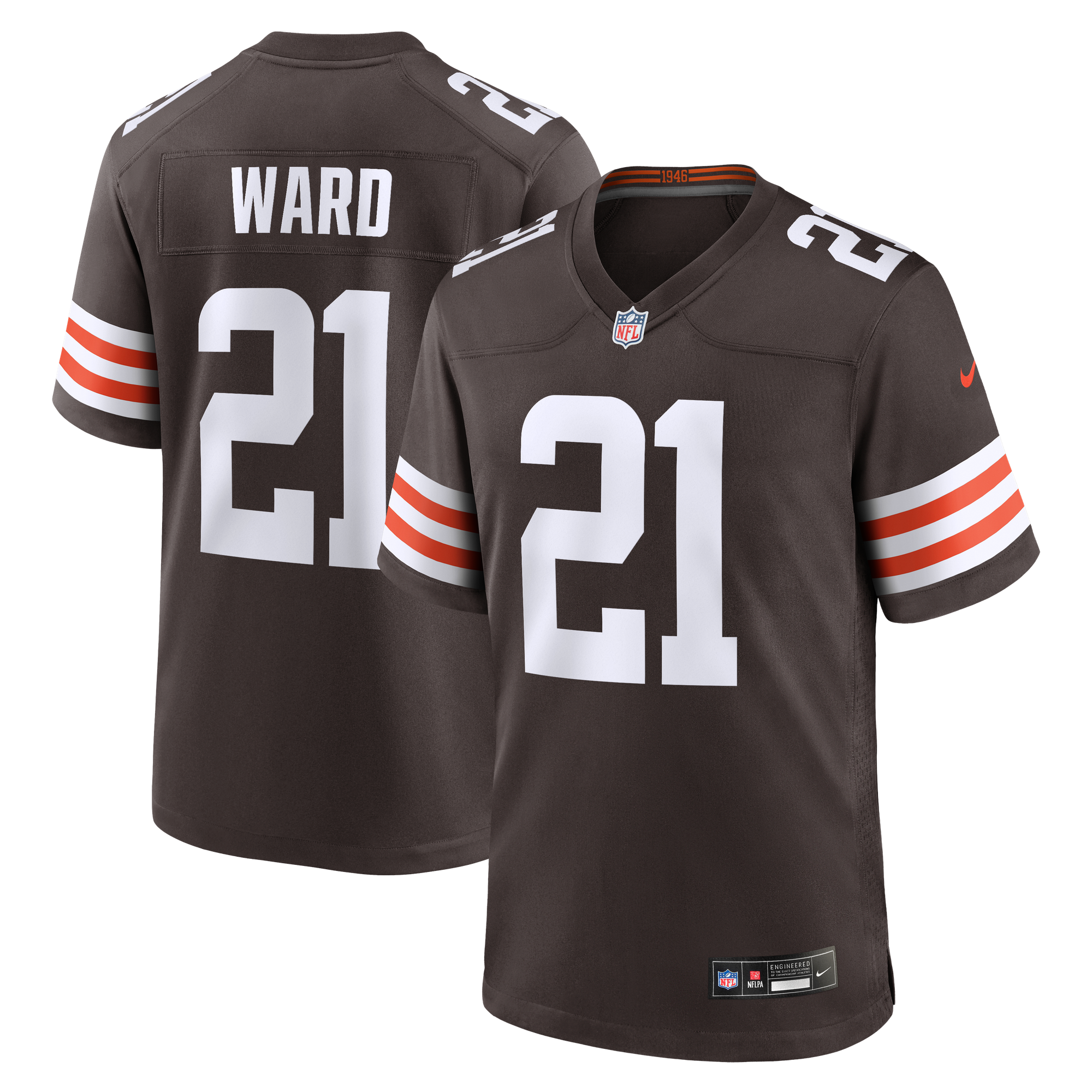 Camiseta Nike de local de los Cleveland Browns - Ward - Hombre