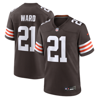 Cleveland Browns Nike Game Home Jersey - Brown - Denzel Ward - Mens