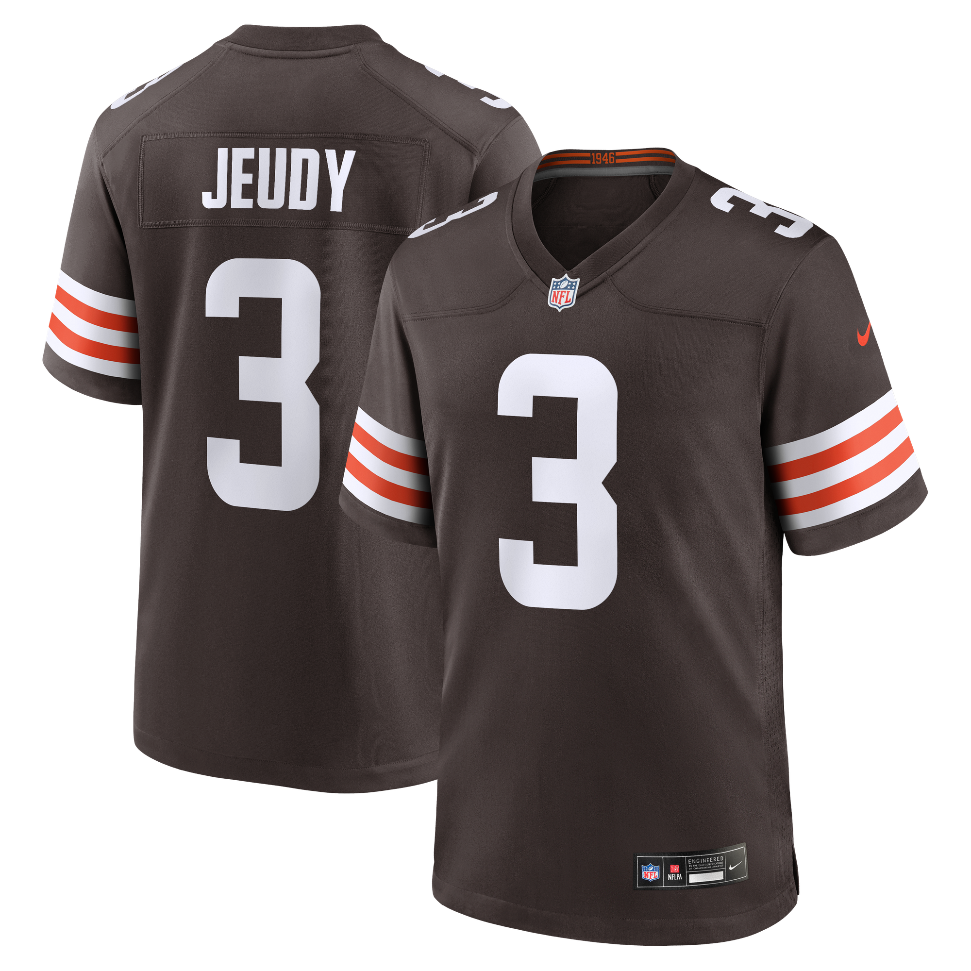 Camiseta Nike de local de los Cleveland Browns - Jeudy - Hombre