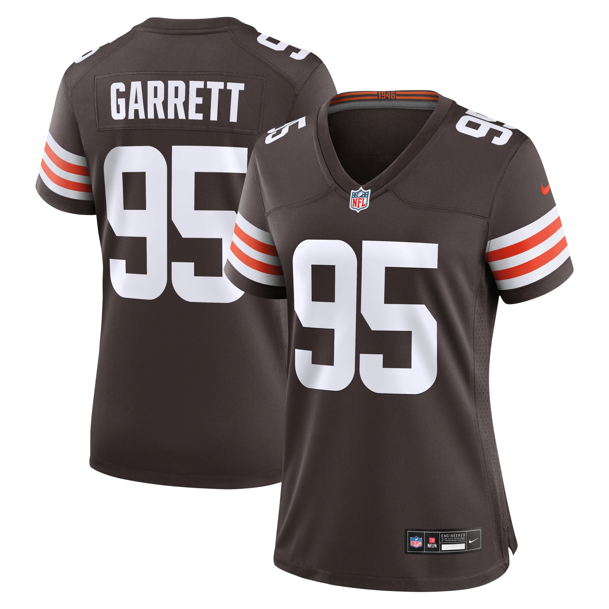 Camiseta Nike de local de los Cleveland Browns - Garrett - Mujer