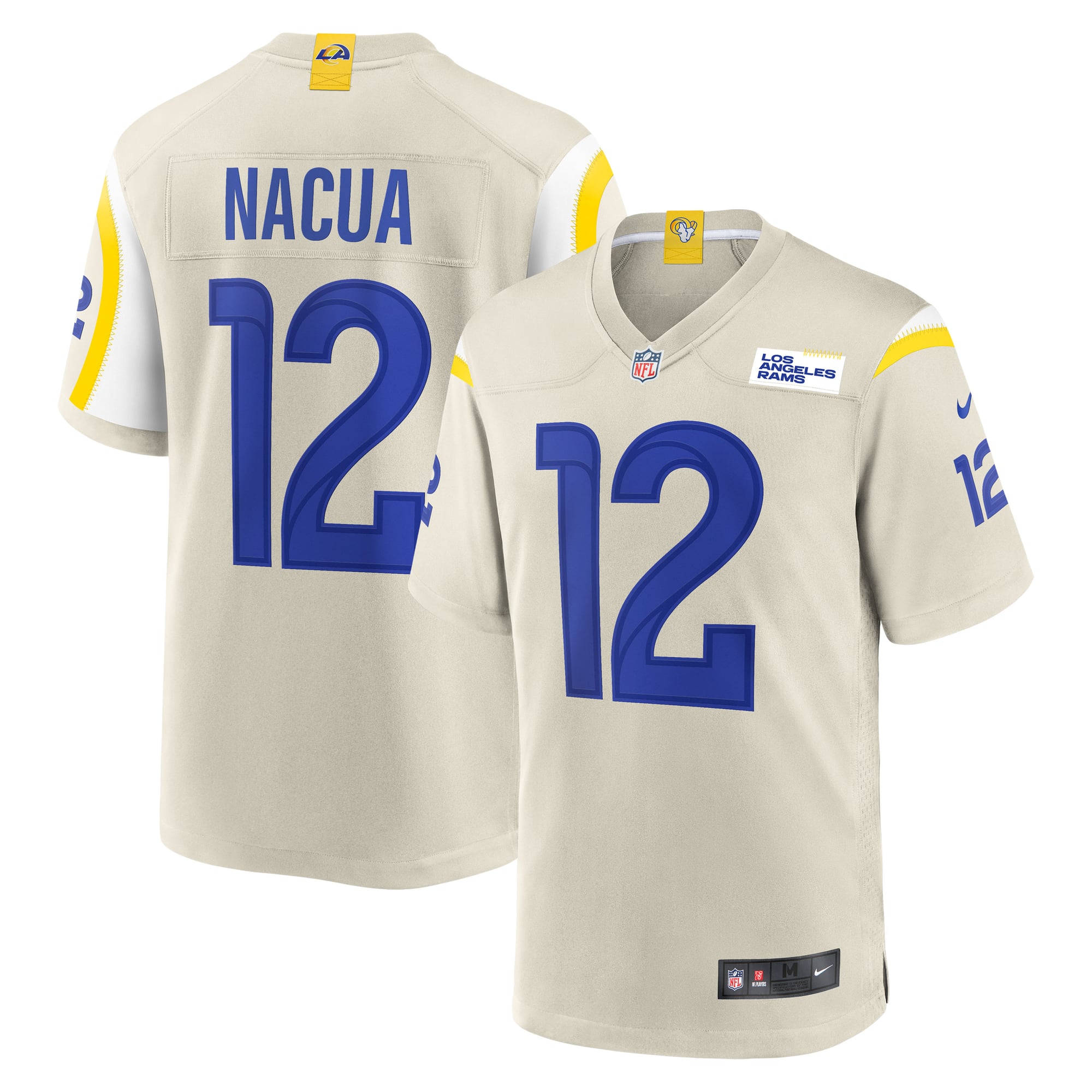 Camiseta Nike Game Road de Los Angeles Rams -Nacua-Hombre