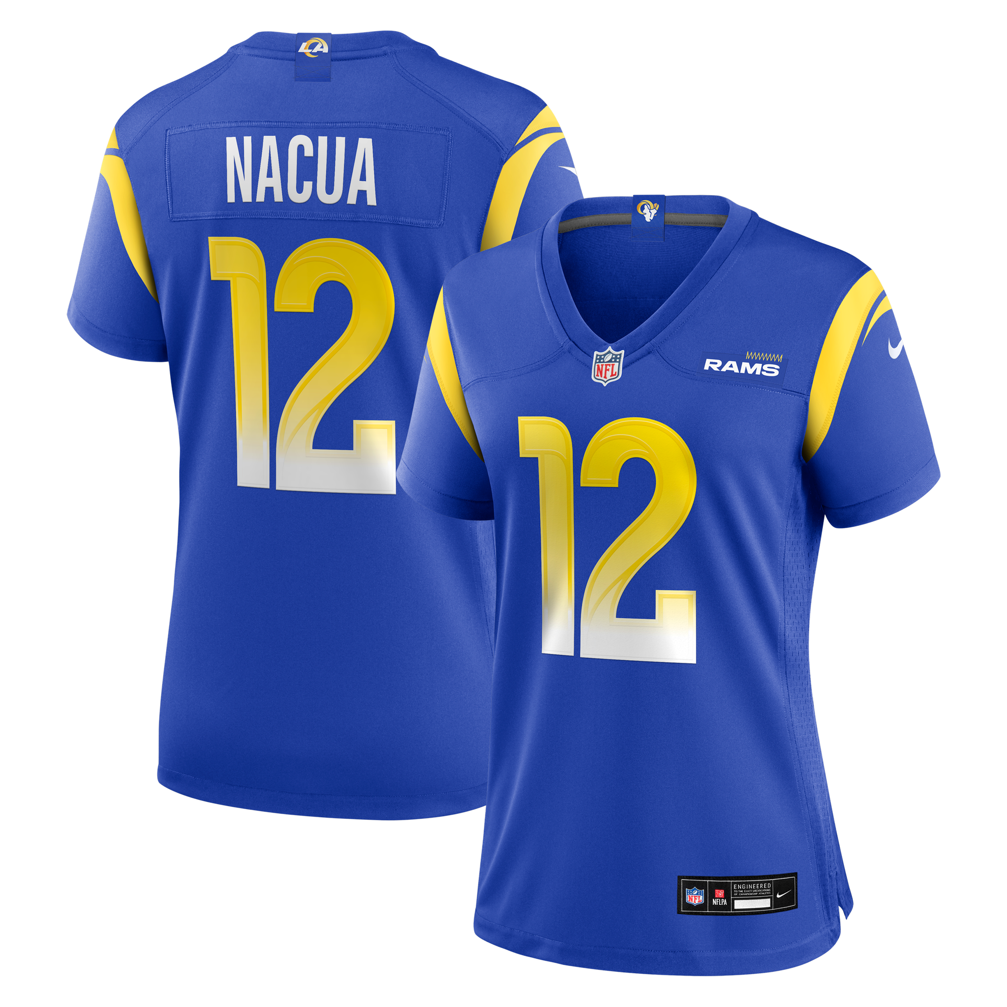 Camiseta Nike de local de Los Angeles Rams - Nacua - Mujer