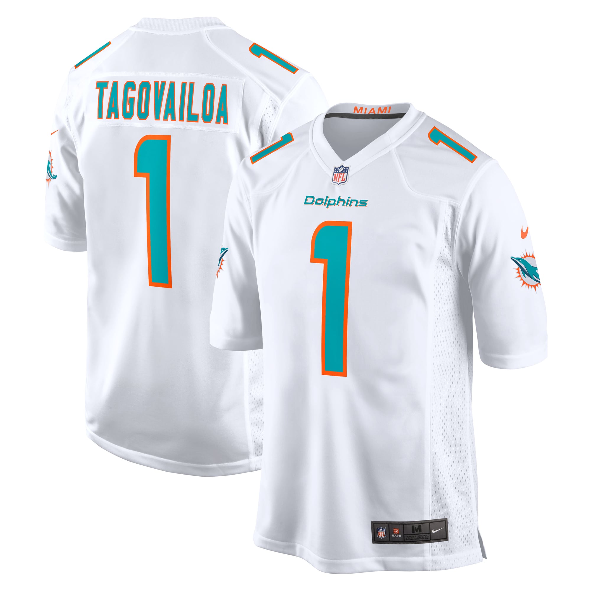 Maglia Nike Game Road dei Miami Dolphins -Tagovailoa-Uomo
