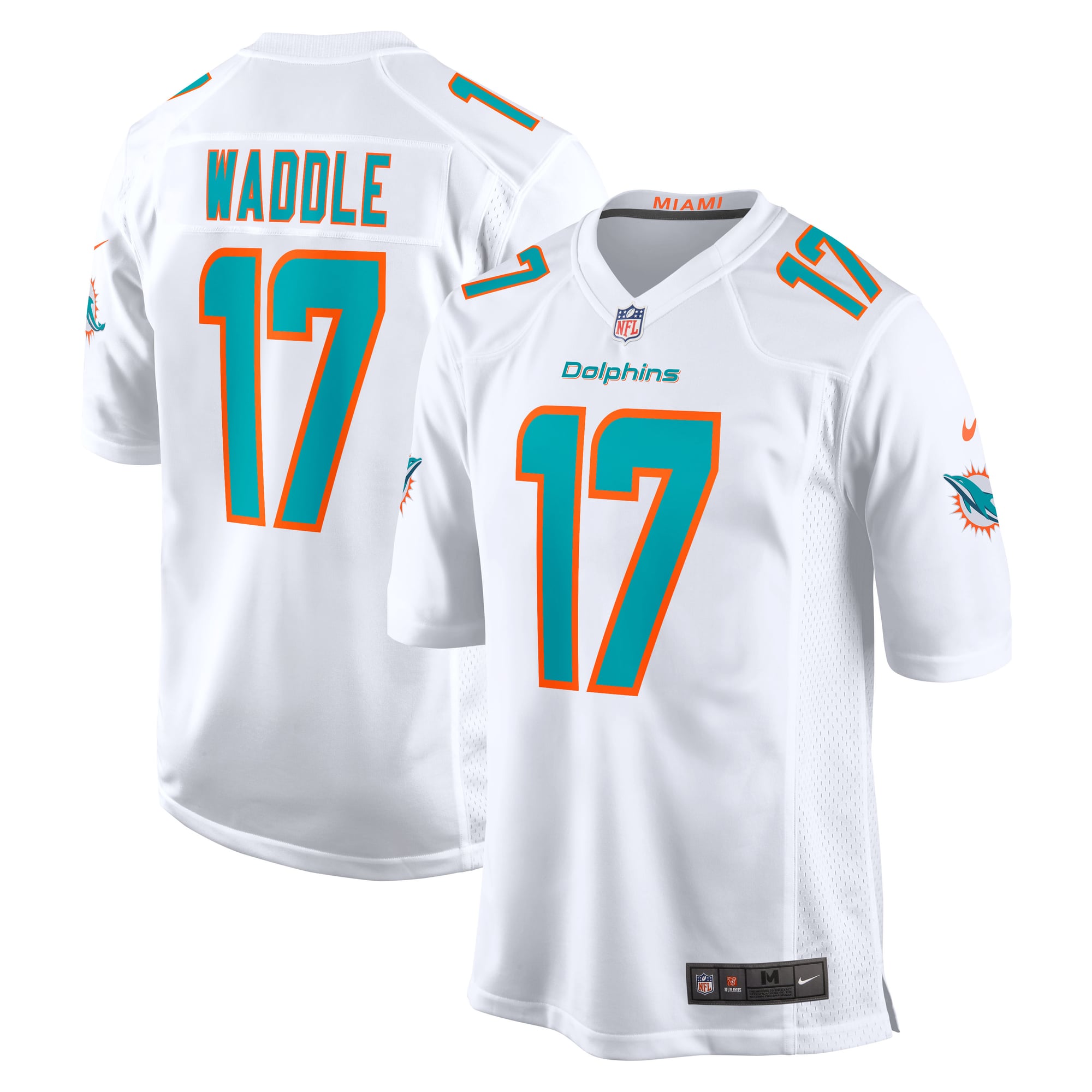 Maglia da trasferta Nike Game dei Miami Dolphins - Waddle - Uomo