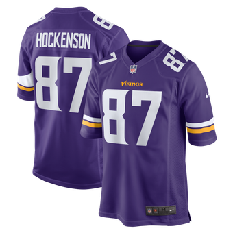 Minnesota Vikings Nike Game Home Jersey - Purple - T.J. Hockenson - Mens