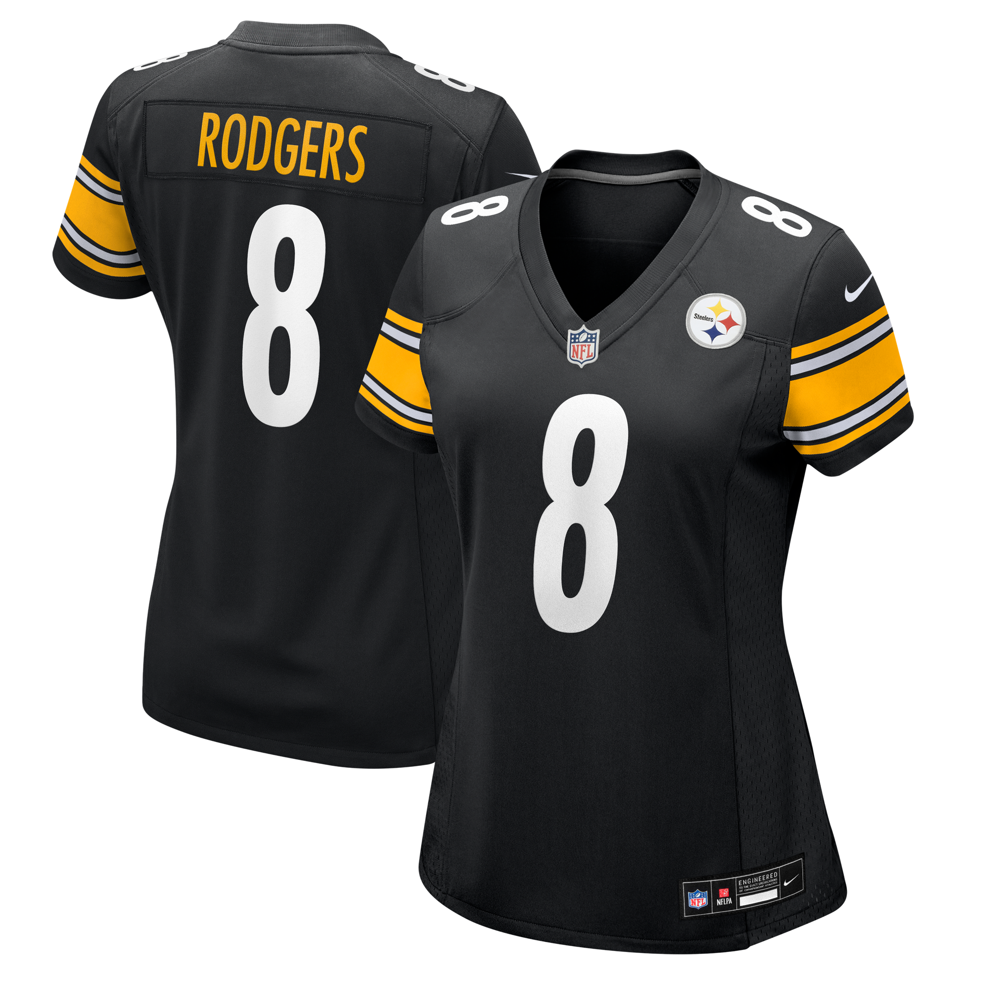 Camiseta Nike de local de los Pittsburgh Steelers - Rodgers - Mujer