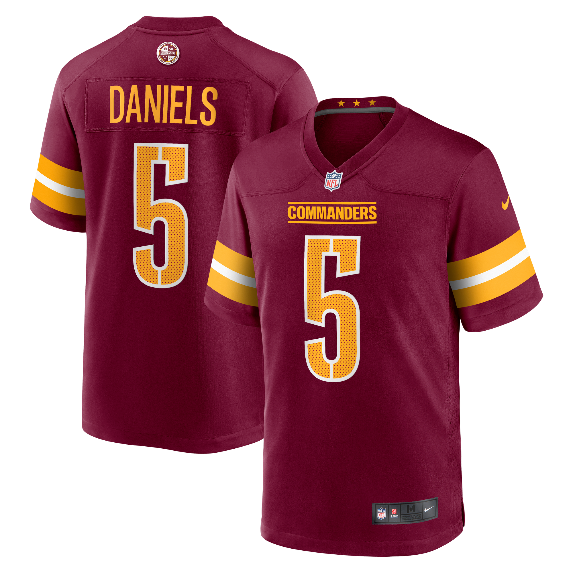 Camiseta Nike de local de los Washington Commanders - Daniels - Hombre