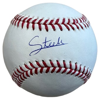 Steele Hall Cincinnati Reds Autographed Baseball
