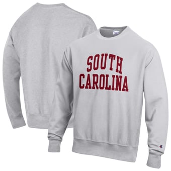 Men's Champion Gray South Carolina Gamecocks Reverse Weave Fleece Sweatshirt