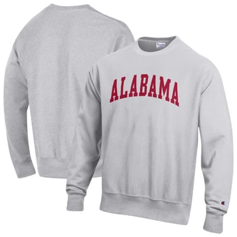 Men's Champion Gray Alabama Crimson Tide Reverse Weave Fleece Sweatshirt