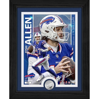 Highland Mint Josh Allen Buffalo Bills 13" x 16" Silver Coin Photo Mint