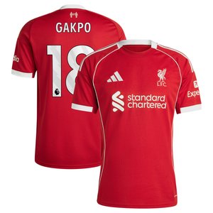Maillot Liverpool adidas Domicile 25/26 avec flocage Gakpo 18, vue 2