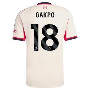Maillot adidas Liverpool Extérieur 25/26 avec flocage Gakpo 18, vue 4
