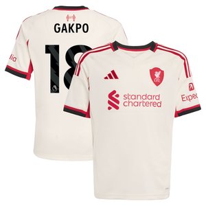 Maillot adidas Liverpool Extérieur 25/26 - Enfant avec flocage Gakpo 18, vue 2