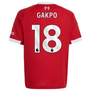 Maillot Liverpool adidas Domicile 25/26 - Enfant avec flocage Gakpo 18, vue 4