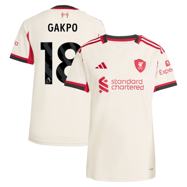 Maillot adidas Liverpool Extérieur 25/26 - Femmes avec flocage Gakpo 18