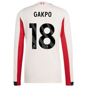 Maillot Authentique adidas Liverpool Extérieur 25/26 - Manches Longues avec flocage Gakpo 18, vue 4
