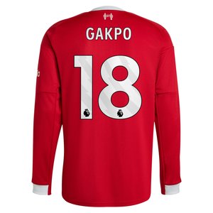 Maillot Liverpool adidas Domicile 25/26 - Manches longues avec flocage Gakpo 18, vue 4