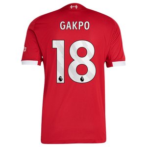 Maillot Authentique Liverpool adidas Domicile 25/26 avec flocage Gakpo 18, vue 4