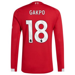 Maillot Authentique Liverpool adidas Domicile 25/26 - Manches longues avec flocage Gakpo 18, vue 4