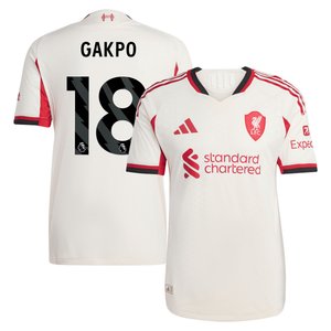 Maillot Authentique adidas Liverpool Extérieur 25/26 avec flocage Gakpo 18, vue 2