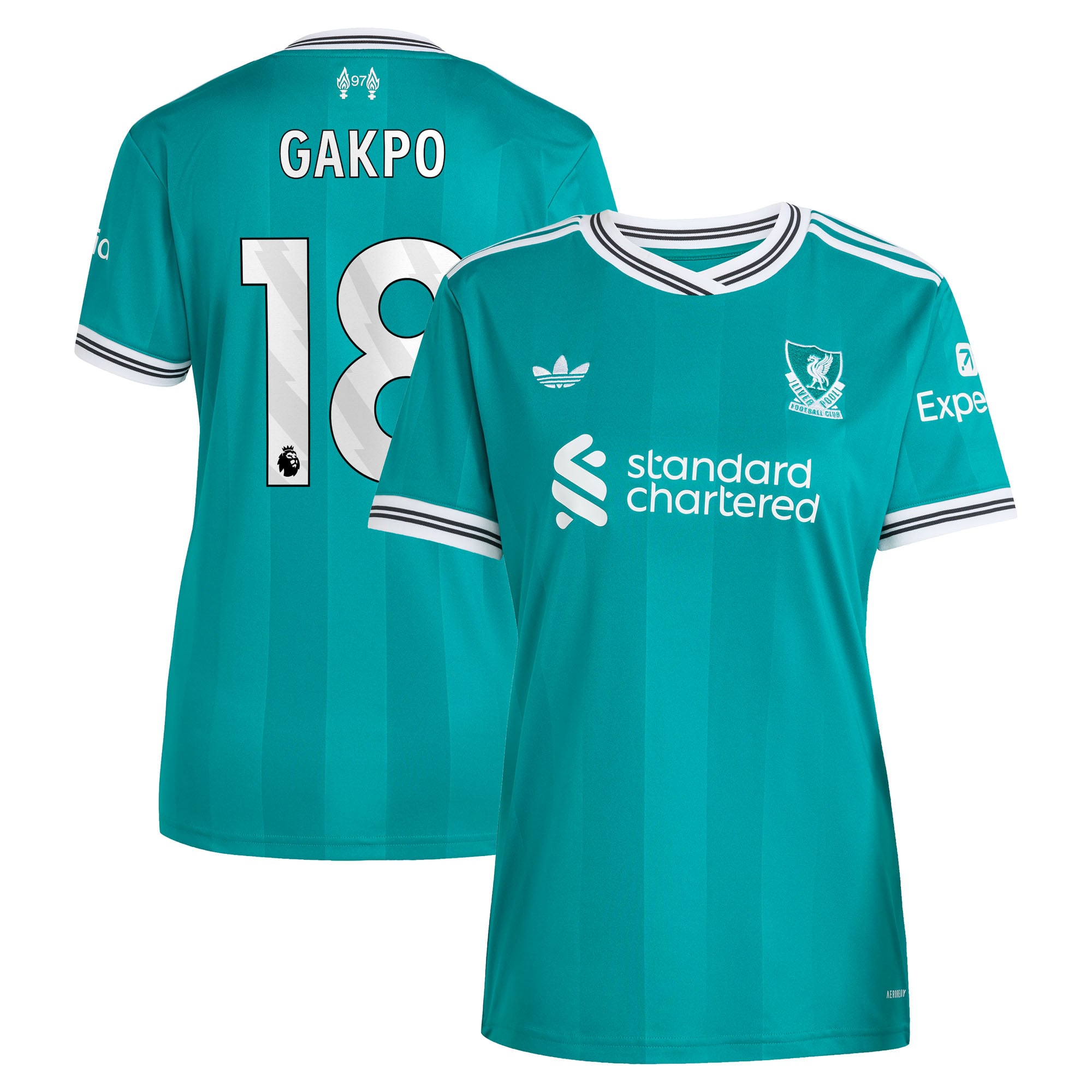 Maillot adidas Liverpool Troisième 25/26 - Femme avec flocage Gakpo 18