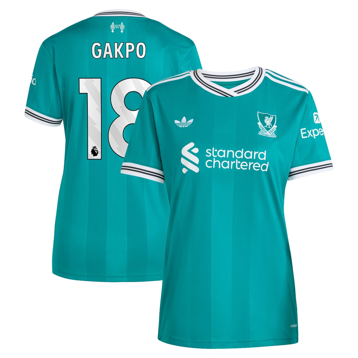 Maillot adidas Liverpool Troisième 25/26 - Femme avec flocage Gakpo 18