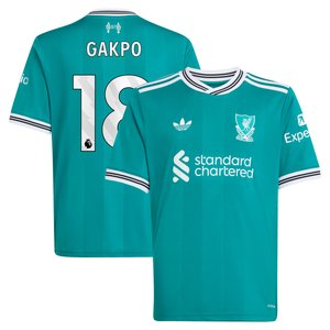 Maillot adidas Liverpool Troisième 25/26 - Enfant avec flocage Gakpo 18, vue 1