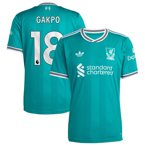 Maillot adidas Liverpool Troisième 25/26 avec flocage Gakpo 18