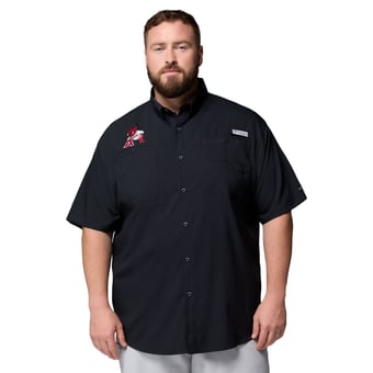 Men's Columbia  Black Arkansas Razorbacks Big & Tall Tamiami Omni-Shade Button-Down Shirt
