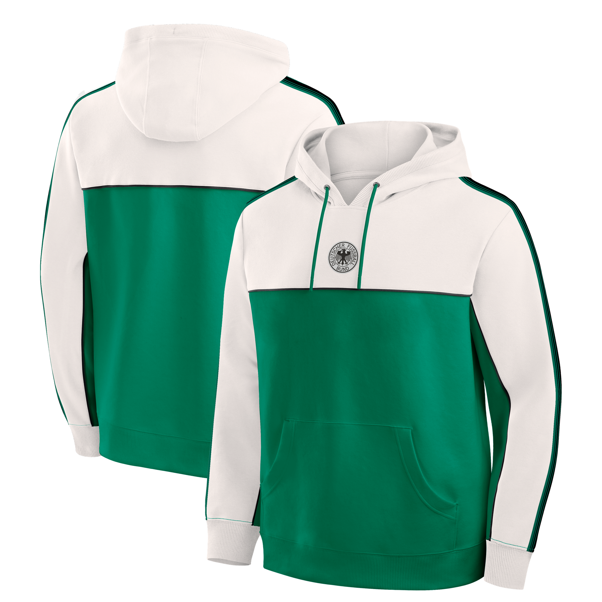 Sweat à capuche rétro DFB - Blanc antique - Homme