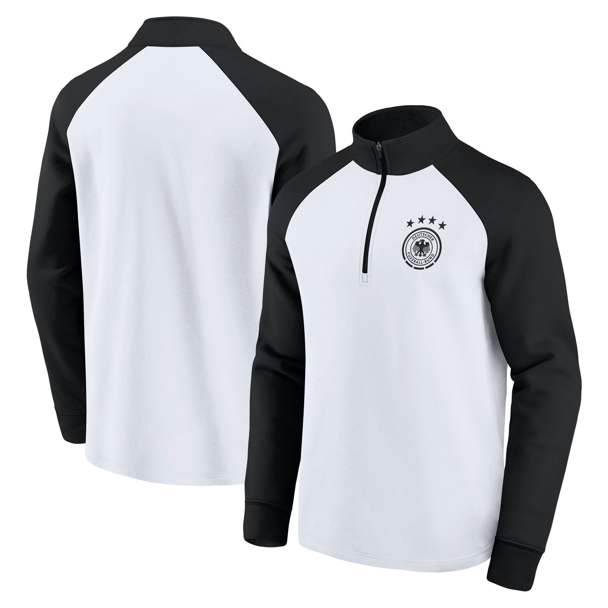 Sweat-shirt DFB à fermeture éclair 1/4 - Blanc - Homme