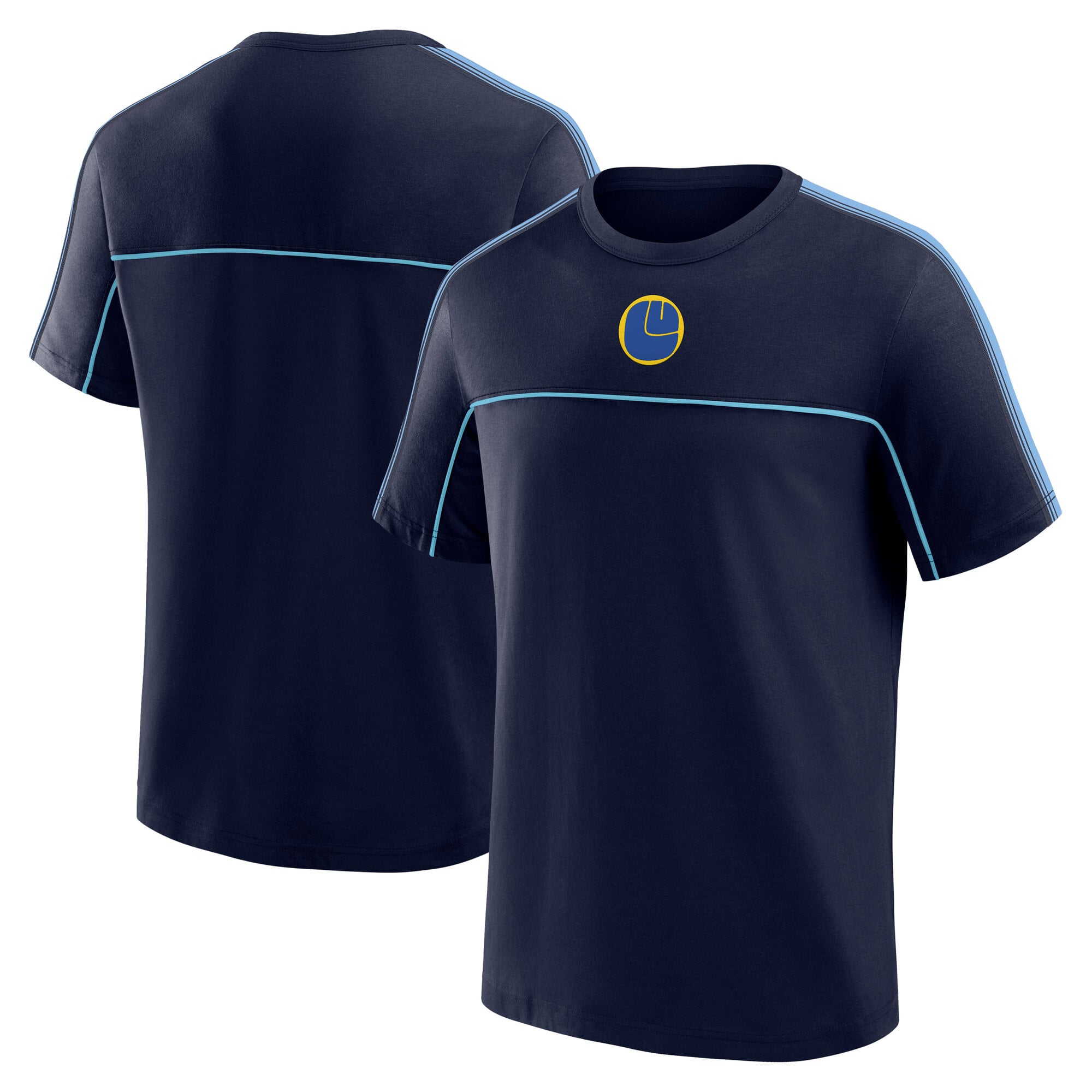 Leeds United Retro T-Shirt - Maritime Blue - Mens