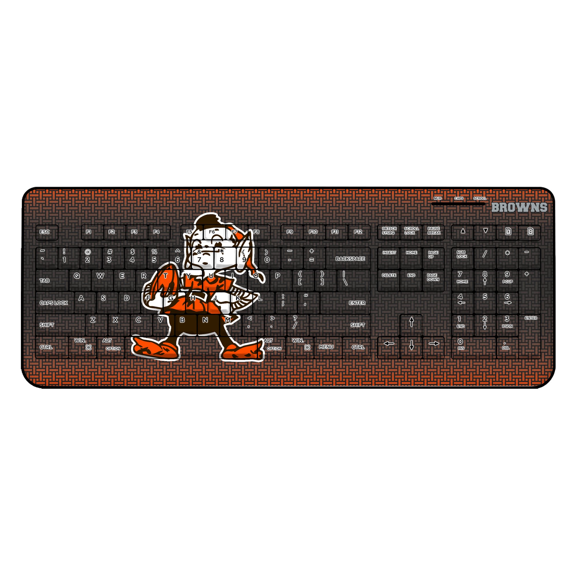 Keyscaper Cleveland Browns Wireless Keyboard