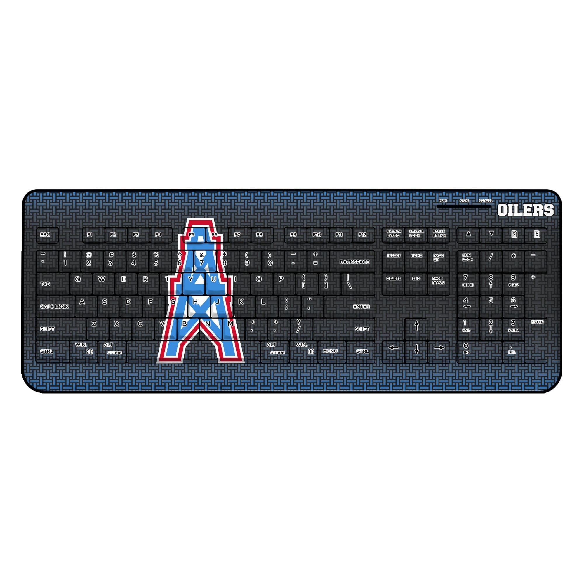 Keyscaper Throwback Houston Oilers Wireless Keyboard