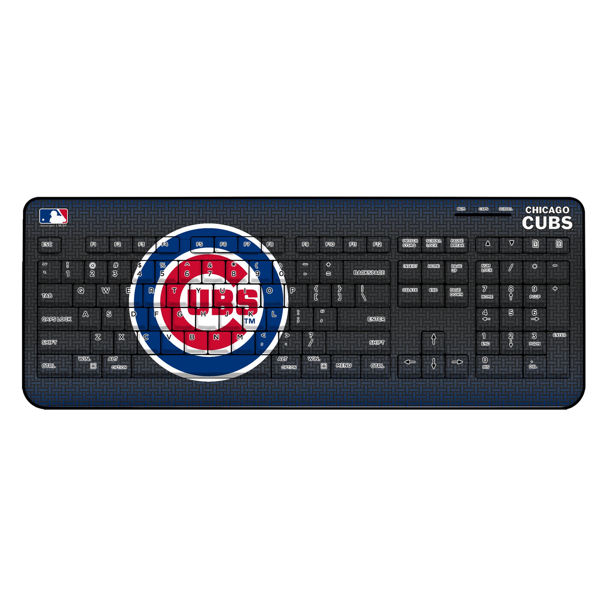Keyscaper Chicago Cubs Wireless Keyboard
