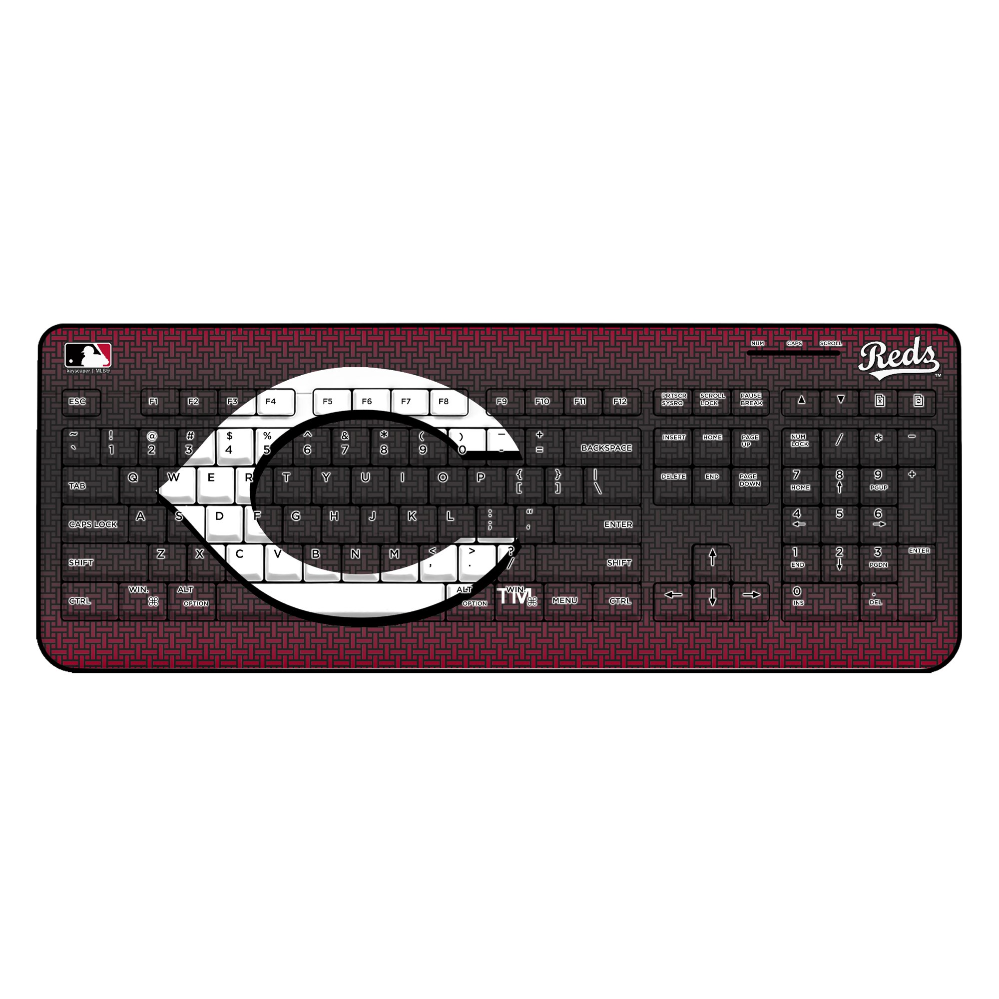 Keyscaper Cincinnati Reds Wireless Keyboard