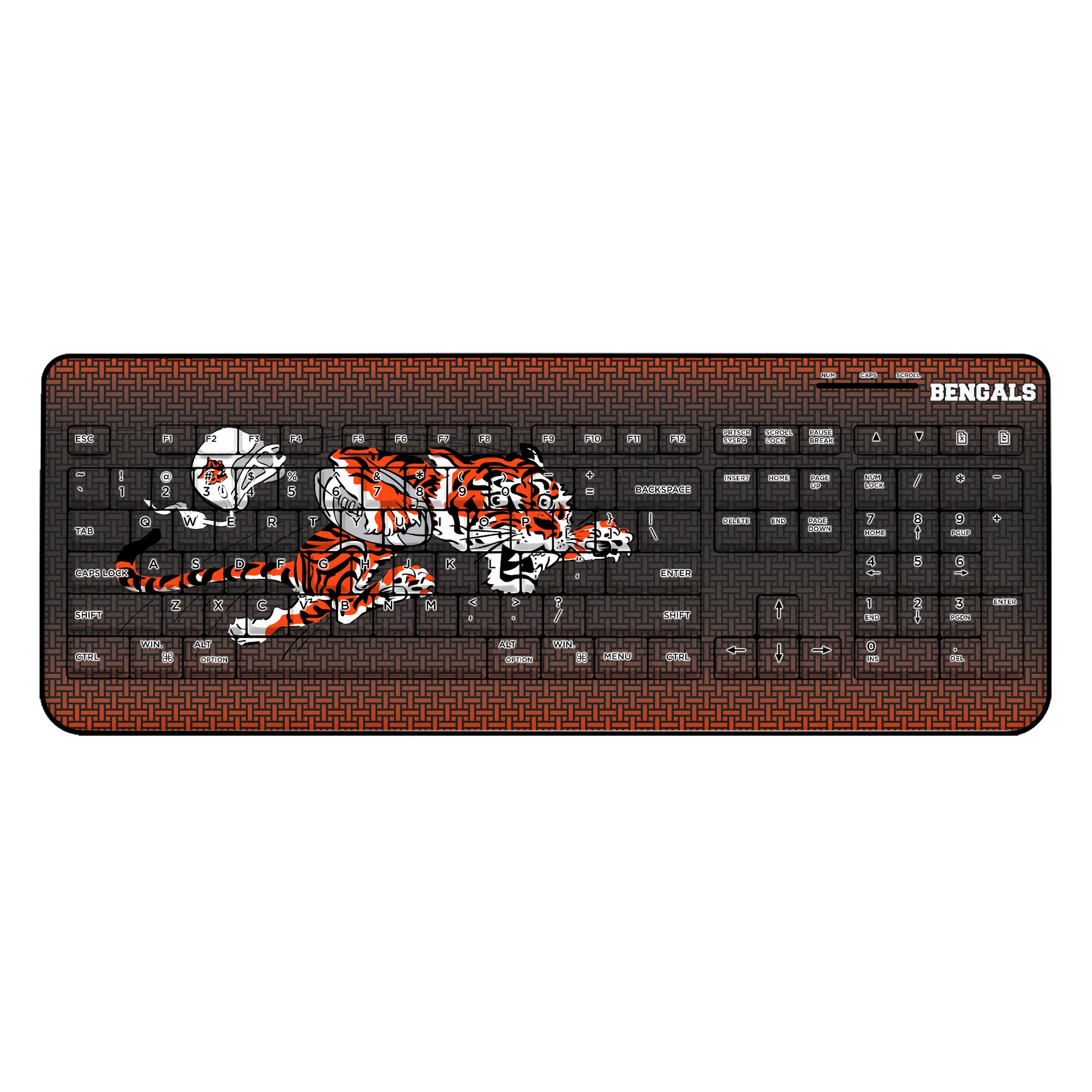 Keyscaper Cincinnati Bengals Wireless Keyboard