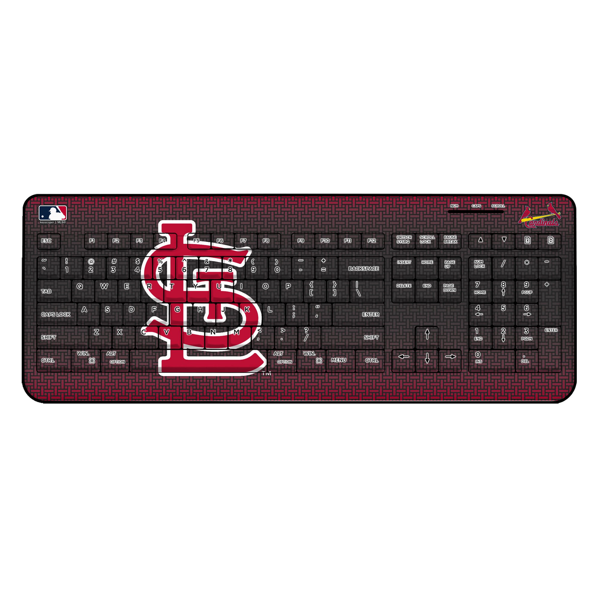 Keyscaper St. Louis Cardinals Wireless Keyboard